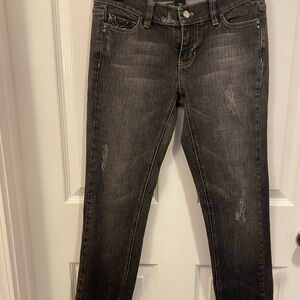 White House Black Market Charcoal Ankle Jeans